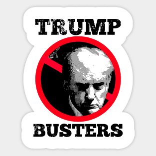 Trump Mugshot-Trump Busters-B/W Sticker